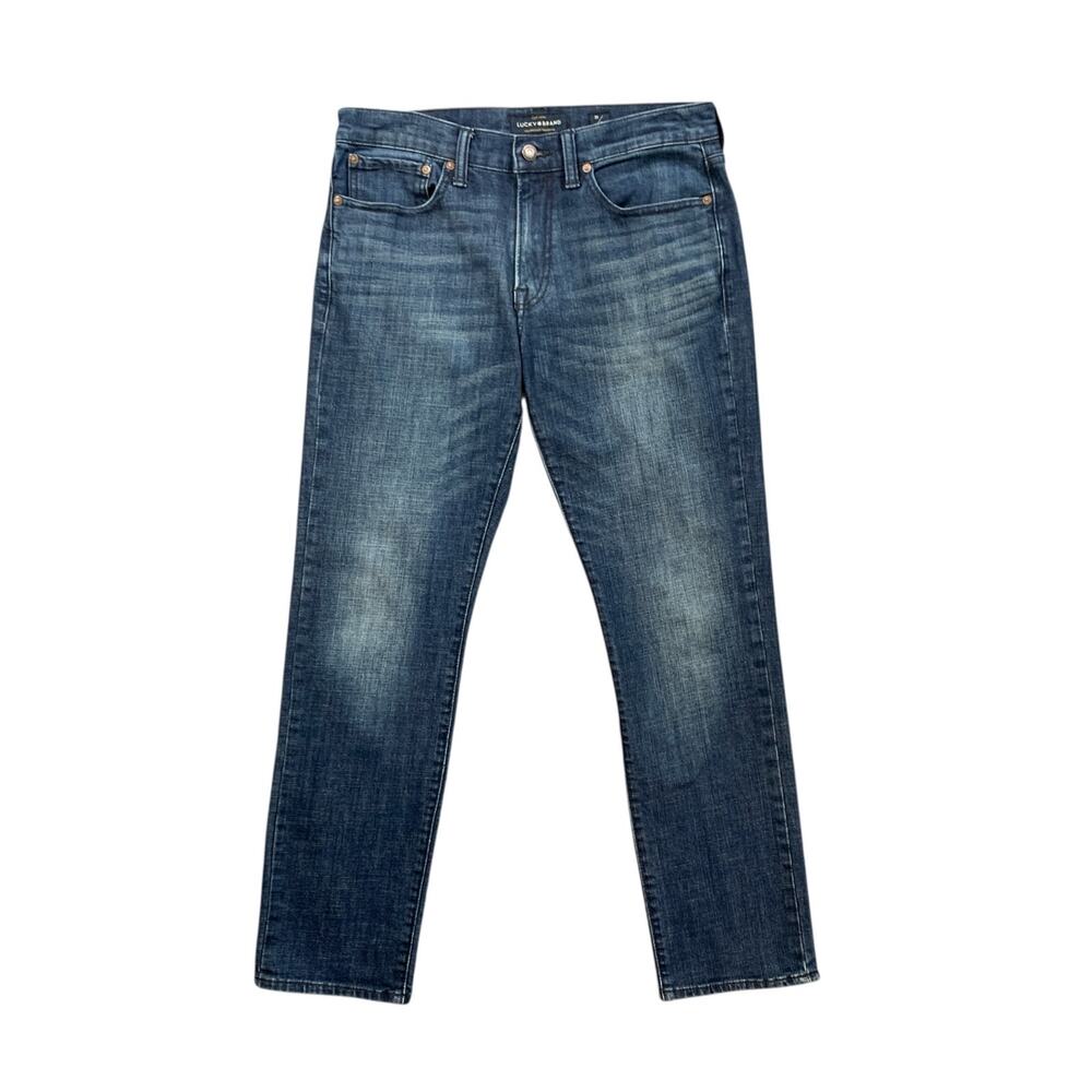 Lucky Brand Jeans Mens 31 Blue 121 Slim Straight Mid Rise Stretch Medium Wash